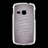 Coque Samsung Galaxy Young Saint pêcheur Violet Citation Oscar Wilde