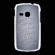Coque Samsung Galaxy Young Vie art Bleu Citation Oscar Wilde