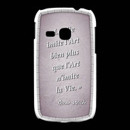 Coque Samsung Galaxy Young Vie art Rose Citation Oscar Wilde