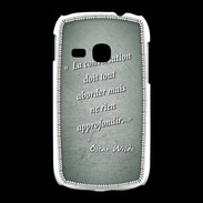 Coque Samsung Galaxy Young La conversation Vert Citation Oscar Wilde