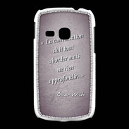 Coque Samsung Galaxy Young La conversation Violet Citation Oscar Wilde