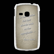 Coque Samsung Galaxy Young La conversation Sepia Citation Oscar Wilde