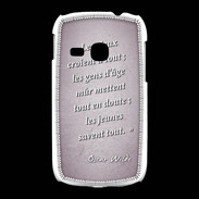 Coque Samsung Galaxy Young Les vieux Rose Citation Oscar Wilde