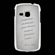 Coque Samsung Galaxy Young Quart d'heure Gris Citation Oscar Wilde