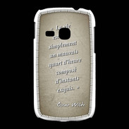 Coque Samsung Galaxy Young Quart d'heure Sepia Citation Oscar Wilde