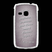 Coque Samsung Galaxy Young Quart d'heure Violet Citation Oscar Wilde
