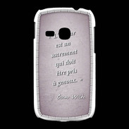 Coque Samsung Galaxy Young Sacrement amour Rose Citation Oscar Wilde