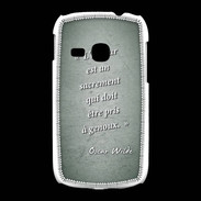Coque Samsung Galaxy Young Sacrement amour Vert Citation Oscar Wilde