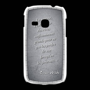 Coque Samsung Galaxy Young Sagesse rêves Noir Citation Oscar Wilde