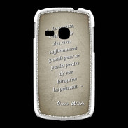 Coque Samsung Galaxy Young Sagesse rêves Sepia Citation Oscar Wilde