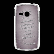 Coque Samsung Galaxy Young Sagesse rêves Violet Citation Oscar Wilde