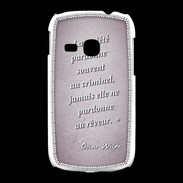 Coque Samsung Galaxy Young Société rêveur Rose Citation Oscar Wilde