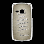 Coque Samsung Galaxy Young Société rêveur Sepia Citation Oscar Wilde