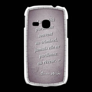 Coque Samsung Galaxy Young Société rêveur Violet Citation Oscar Wilde