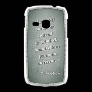Coque Samsung Galaxy Young Société rêveur Vert Citation Oscar Wilde