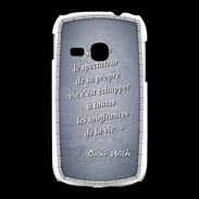 Coque Samsung Galaxy Young Spectateur Bleu Citation Oscar Wilde