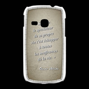 Coque Samsung Galaxy Young Spectateur Sepia Citation Oscar Wilde