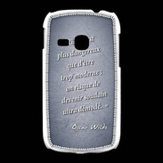 Coque Samsung Galaxy Young Trop moderne Bleu Citation Oscar Wilde