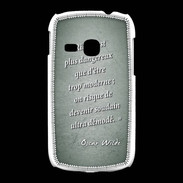 Coque Samsung Galaxy Young Trop moderne Vert Citation Oscar Wilde
