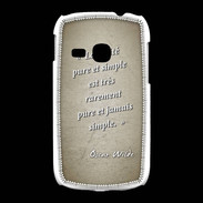 Coque Samsung Galaxy Young Vérité pure Sepia Citation Oscar Wilde