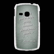 Coque Samsung Galaxy Young Vérité pure Vert Citation Oscar Wilde