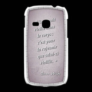 Coque Samsung Galaxy Young Ame nait Rose Citation Oscar Wilde