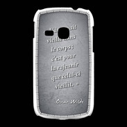 Coque Samsung Galaxy Young Ame nait Noir Citation Oscar Wilde