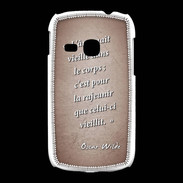 Coque Samsung Galaxy Young Ame nait Rouge Citation Oscar Wilde