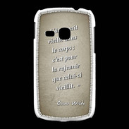 Coque Samsung Galaxy Young Ame nait Sepia Citation Oscar Wilde