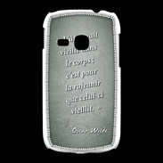 Coque Samsung Galaxy Young Ame nait Vert Citation Oscar Wilde