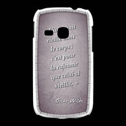 Coque Samsung Galaxy Young Ame nait Violet Citation Oscar Wilde