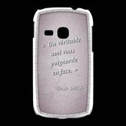 Coque Samsung Galaxy Young Ami poignardée Rose Citation Oscar Wilde