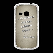 Coque Samsung Galaxy Young Ami poignardée Sepia Citation Oscar Wilde