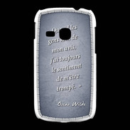 Coque Samsung Galaxy Young Avis gens Bleu Citation Oscar Wilde