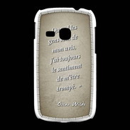 Coque Samsung Galaxy Young Avis gens Sepia Citation Oscar Wilde