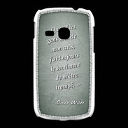 Coque Samsung Galaxy Young Avis gens Vert Citation Oscar Wilde