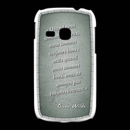 Coque Samsung Galaxy Young Bons heureux Vert Citation Oscar Wilde