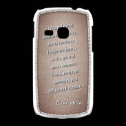 Coque Samsung Galaxy Young Bons heureux Rouge Citation Oscar Wilde