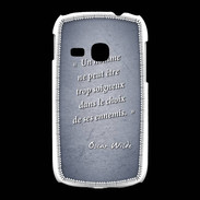 Coque Samsung Galaxy Young Choix ennemis Bleu Citation Oscar Wilde
