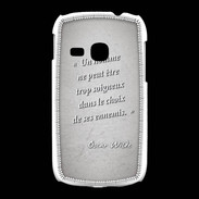 Coque Samsung Galaxy Young Choix ennemis Gris Citation Oscar Wilde