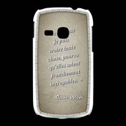Coque Samsung Galaxy Young Croire Sepia Citation Oscar Wilde