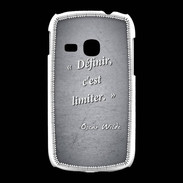 Coque Samsung Galaxy Young Définir Noir Citation Oscar Wilde