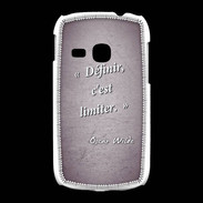 Coque Samsung Galaxy Young Définir Violet Citation Oscar Wilde