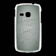 Coque Samsung Galaxy Young Définir Vert Citation Oscar Wilde