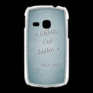 Coque Samsung Galaxy Young Définir Turquoise Citation Oscar Wilde