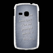 Coque Samsung Galaxy Young Emotion égarée Bleu Citation Oscar Wilde