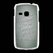 Coque Samsung Galaxy Young Emotion égarée Vert Citation Oscar Wilde