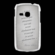 Coque Samsung Galaxy Young Gens attrayants Gris Citation Oscar Wilde