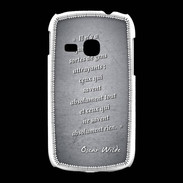Coque Samsung Galaxy Young Gens attrayants Noir Citation Oscar Wilde