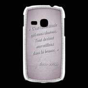 Coque Samsung Galaxy Young Incertitude amour Rose Citation Oscar Wilde